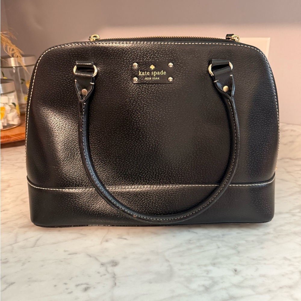 Kate Spade Black Satchel with Structured Design